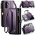 CaseMe Samsung Galaxy A17 Wallet RFID Blocking Crossbody Phone Case Purple