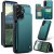 CaseMe Samsung Galaxy A37 RFID Blocking Card Holder Kickstand Case Green