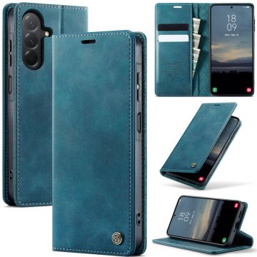 CaseMe Samsung Galaxy A17 Magnetic Wallet Case with RFID Blocking Blue