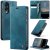 CaseMe Samsung Galaxy S25 Edge Magnetic Wallet Case with RFID Blocking Blue