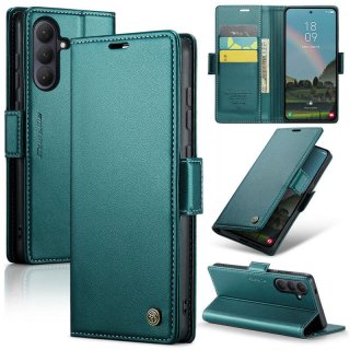 CaseMe Samsung Galaxy S26 Wallet RFID Blocking Magnetic Buckle Case Green