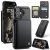 CaseMe iPhone 17 RFID Blocking Card Holder Case with Kickstand Black