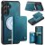 CaseMe Samsung Galaxy S25 Plus Detachable Magnetic Wallet Case with RFID Blocking & Wireless Charging - Blue