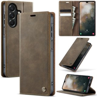 CaseMe Samsung Galaxy A37 Magnetic Wallet Case with RFID Blocking Coffee