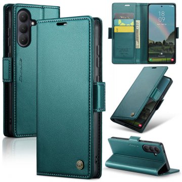 CaseMe Samsung Galaxy S26 Wallet RFID Blocking Magnetic Buckle Case Green
