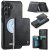 CaseMe Samsung Galaxy S25 Plus Detachable Magnetic Wallet Case with RFID Blocking & Wireless Charging - Black
