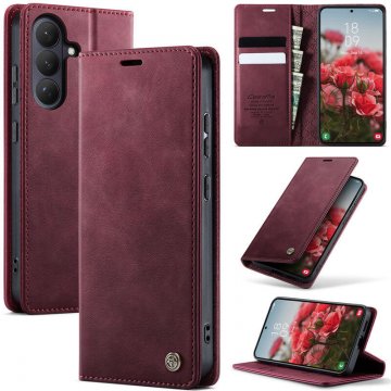 CaseMe Samsung Galaxy S26 Magnetic Wallet Case with RFID Blocking Red