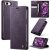 CaseMe iPhone 17e Magnetic Wallet Case with RFID Blocking Purple