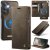 CaseMe Samsung Galaxy S26 Plus 2-in-1 Magnetic Wallet Case – Wireless Charging & RFID Blocking Coffee