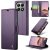 CaseMe Xiaomi 15T Wallet RFID Blocking Magnetic Buckle Case Purple