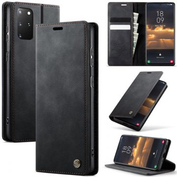 CaseMe Samsung Galaxy S20 Plus Magnetic Wallet Case with RFID Blocking Black
