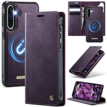 CaseMe Samsung Galaxy A36 5G 2-in-1 Magnetic Wallet Case with RFID Blocking Purple