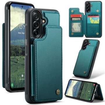 CaseMe Samsung Galaxy A36 5G RFID Blocking Card Holder Kickstand Case Green