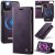 CaseMe iPhone 11 Pro 2-in-1 Magnetic Wallet Case – Wireless Charging & RFID Blocking Purple