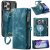 CaseMe iPhone 17 Pro Max 2-in-1 Magnetic Wallet Case with MagSafe & RFID Blocking Blue