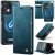 CaseMe Samsung Galaxy A52 2-in-1 Magnetic Wallet Case with RFID Blocking Blue