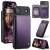 CaseMe iPhone Air RFID Blocking Card Holder Case with Kickstand Purple