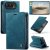 CaseMe iPhone Duo Wallet Case with 2 Card Slots, RFID Blocking & Kickstand Blue