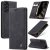 CaseMe Samsung Galaxy A37 Wallet Magnetic Suede Leather Case Black