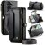 CaseMe Samsung Galaxy S26 RFID Blocking Wallet Crossbody Case with Wireless Charging Black
