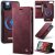 CaseMe iPhone 11 Pro 2-in-1 Magnetic Wallet Case – Wireless Charging & RFID Blocking Red