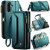 CaseMe Samsung Galaxy A17 Wallet RFID Blocking Crossbody Phone Case Green