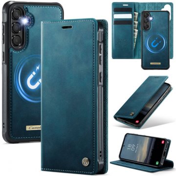CaseMe Samsung Galaxy A35 2-in-1 Magnetic Wallet Case with RFID Blocking Blue