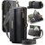 CaseMe Samsung Galaxy S25 Plus Crossbody Wallet Case with RFID Blocking & Wireless Charging Black