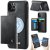 CaseMe iPhone 11 Pro 2-in-1 Detachable Magnetic Wallet Case with RFID Blocking, Card Holder & Wireless Charging Compatible - Black