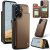 CaseMe Samsung Galaxy A56 5G RFID Blocking Card Holder Kickstand Case Brown