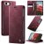 CaseMe iPhone 17e Magnetic Wallet Case with RFID Blocking Red