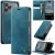 CaseMe iPhone 17 Pro Max Magnetic Wallet Case with RFID Blocking Blue