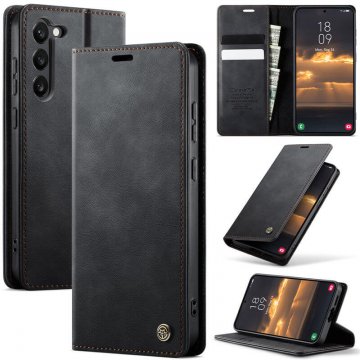 CaseMe Samsung Galaxy S23 Magnetic Wallet Case with RFID Blocking Black
