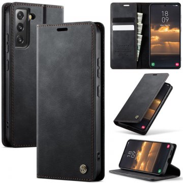 CaseMe Samsung Galaxy S22 Plus Magnetic Wallet Case with RFID Blocking Black