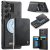 CaseMe Samsung Galaxy S26 Ultra Detachable Magnetic Wallet Case with RFID Blocking & Wireless Charging - Black