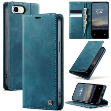 CaseMe iPhone 17e Magnetic Wallet Case with RFID Blocking Blue