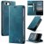 CaseMe iPhone 17e Magnetic Wallet Case with RFID Blocking Blue