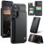 CaseMe Samsung Galaxy S26 RFID Blocking Card Holder Case with Kickstand Black