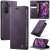 CaseMe Samsung Galaxy A17 Magnetic Wallet Case with RFID Blocking Purple