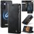 CaseMe Samsung Galaxy A15 2-in-1 Magnetic Wallet Case with RFID Blocking Black