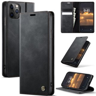 CaseMe iPhone 11 Pro Magnetic Wallet Case with RFID Blocking Black