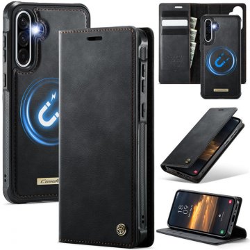 CaseMe Samsung Galaxy A36 5G 2-in-1 Magnetic Wallet Case with RFID Blocking Black