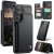 CaseMe Samsung Galaxy S26 Plus RFID Blocking Card Holder Case with Kickstand Black
