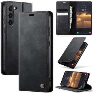 CaseMe Samsung Galaxy S23 Magnetic Wallet Case with RFID Blocking Black