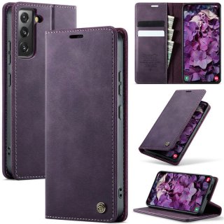 CaseMe Samsung Galaxy S22 Plus Magnetic Wallet Case with RFID Blocking Purple