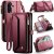 CaseMe Samsung Galaxy A17 Wallet RFID Blocking Crossbody Phone Case Red