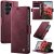 CaseMe Samsung Galaxy S26 Ultra Magnetic Wallet Case with RFID Blocking Red