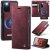 CaseMe Samsung Galaxy S20 2-in-1 Magnetic Wallet Case – Wireless Charging & RFID Blocking Red