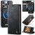 CaseMe iPhone 16 Pro 2-in-1 Magnetic Wallet Case – Wireless Charging & RFID Blocking Black
