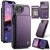 CaseMe iPhone 17e RFID Blocking Card Holder Kickstand Case Purple